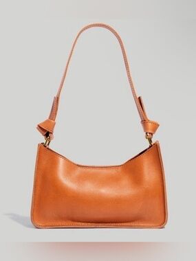 Madewell The Sydney Leather Shoulder Bag Burnished Caramel Brown Tan ✨